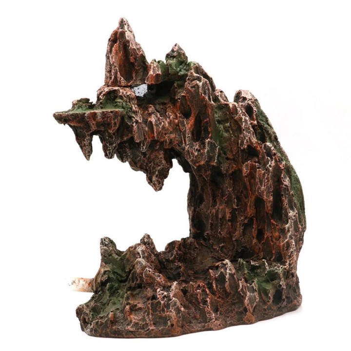 Aquarium Steingarten Dekor Unterwasser Sand Wasserfall Aquarium Mountain View Dekoration Harz Landschaft Ornament Für Aquariu