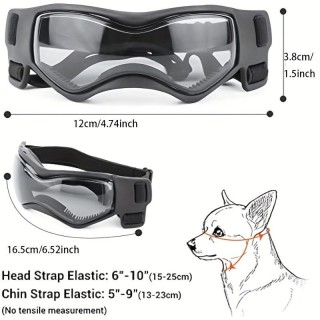 1 Stück Sonnenbrille für kleine Hunde, UV-Schutzbrille, Augenschutz für Hunde, Sonnenbrille für Haustiere, Outdoor, Welpenbri