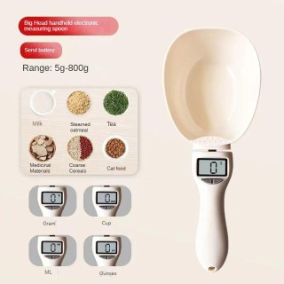 Katzenfutter Hundefutter Wiegelöffel Tiernahrung Elektronische Wiegemesslöffel Katze Hund Heimtierbedarf 5g-800g