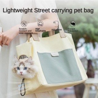 Katzentasche, Katzenwindeltasche, tragbar, aus Segeltuch, tragbar, Umhängetasche, Katzentasche, freigelegtes Katzen- und Hund