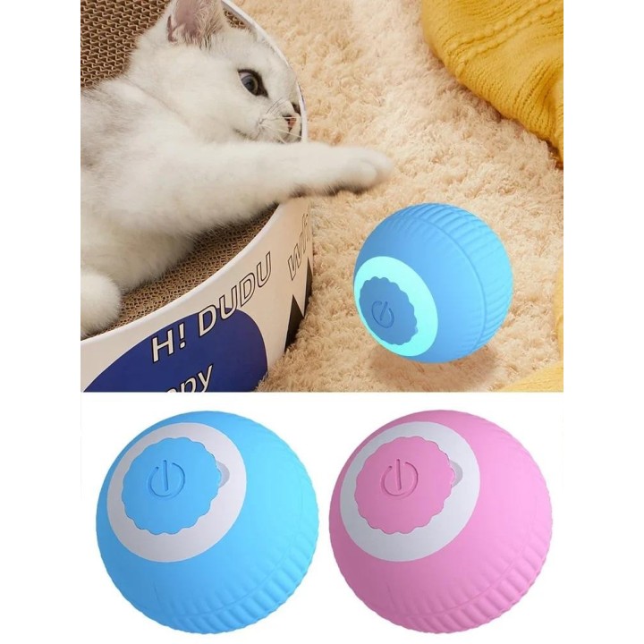 Intelligentes Katzenspielzeug, automatischer Rollball, elektrisches interaktives Katzenspielzeug, Katzentraining, selbstbeweg