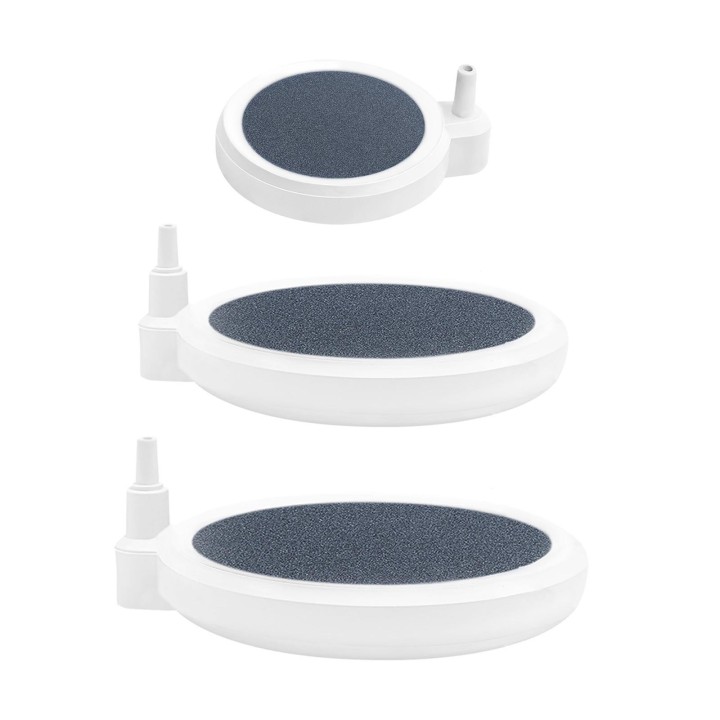 Luftsteine für Aquarien, runder Bubbler-Blasendiffusor für Teiche, Aquarien, Hydrokultur, DWC-Behälter, Luftpumpenzubehör S
