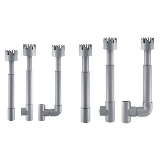 Fisch Reinigung Zubehör Kunststoff Transparent Rohr Spin Skimmer zu Reinigen Aquarien Wasser und Entfernen Öl Film X3UC throu