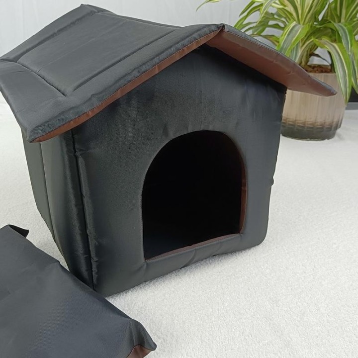 Faltbares Katzenhaus, wasserdichtes Haustierhaus für den Außenbereich, für kleine Hunde, Kätzchen, Welpen, Höhle, Nest mit Ha