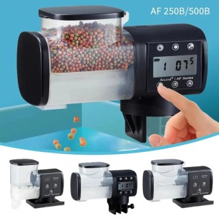Aquarium-Fischtank-Futterspender, 250 ml/500 ml, intelligenter automatischer Futterspender, digitales Timing, WLAN, kabellose