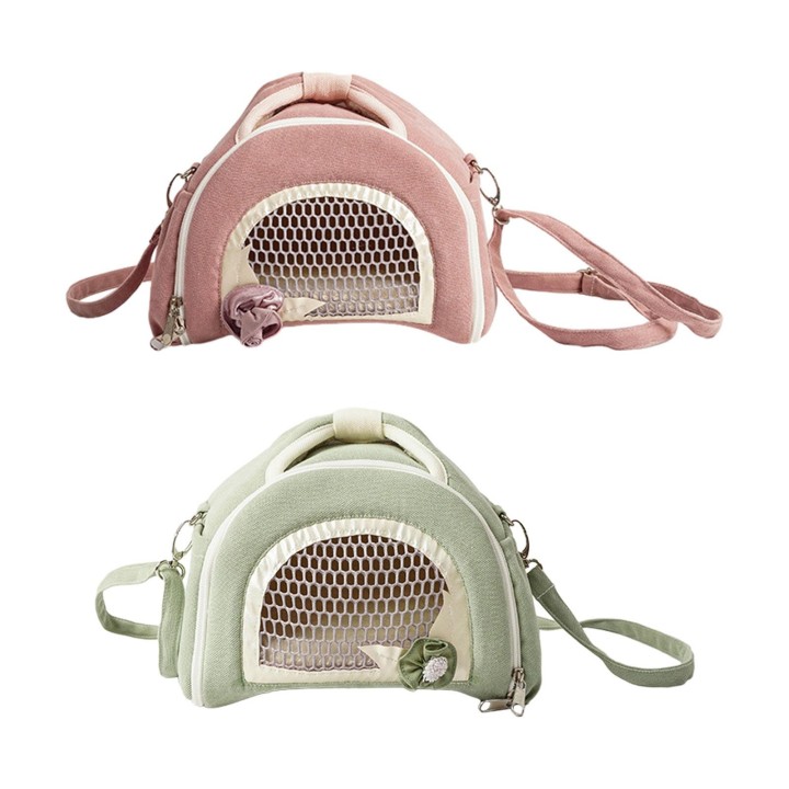 Hamster-Tragetasche, Umhängetasche, Reisetasche, tragbar, atmungsaktiv, für Haustiere, Outdoor-Tasche für Kleintiere, Kleinti