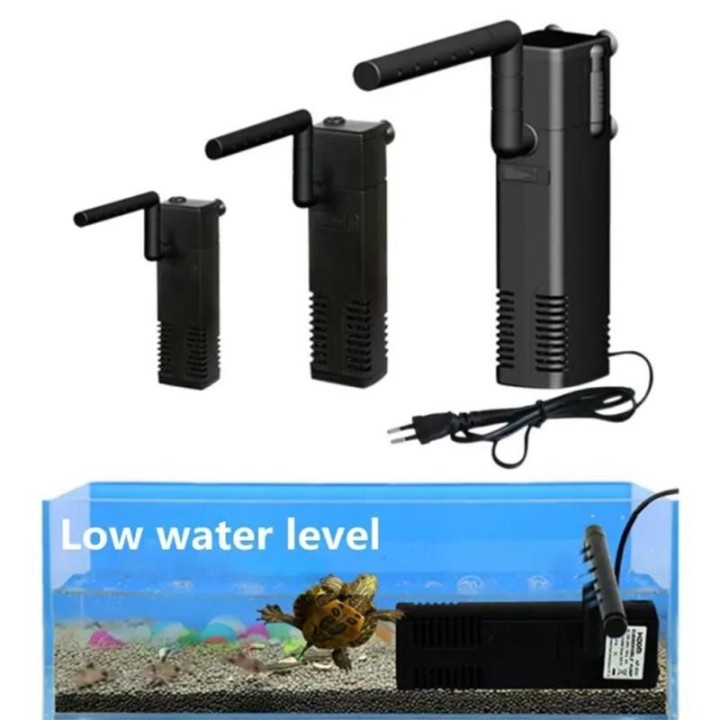 Aquariumfilter, ultraleiser externer Filter für Schildkrötenfischtanks mit Medienschwamm, Wasserfall-Wasserreinigungspumpe, U