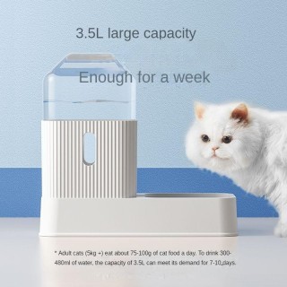 Katzenwasserbrunnen, mobil, nicht steckbar, große Kapazität, für Hunde, automatisches Füttern und Trinken, Artefakt, mundnass