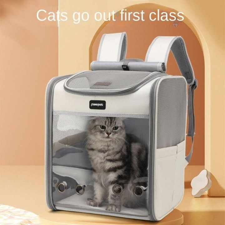 Katzentasche mit doppelter Schulter, tragbar, große Kapazität für Hunde, kleine und mittelgroße Hunde, faltbar, atmungsaktiv,