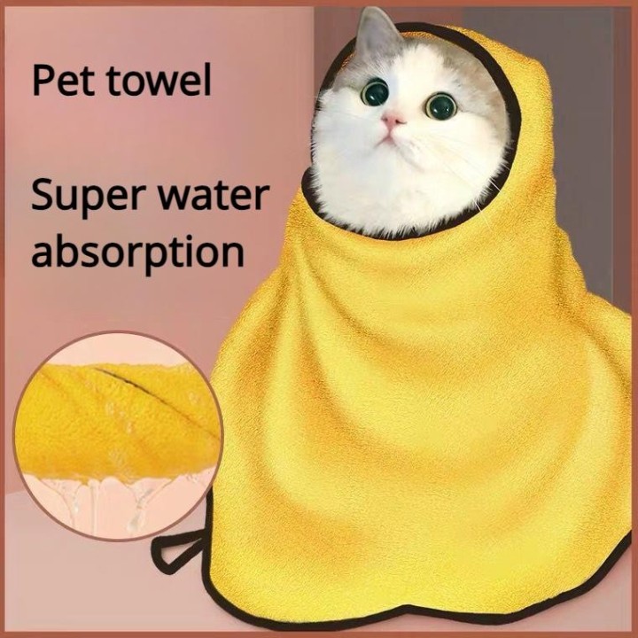 Haustier-Handtuch, wasserabsorbierend, schnell trocknend, für Hunde, exklusiv für Katzen, Hunde-Dusch-Badetuch, extra großes,