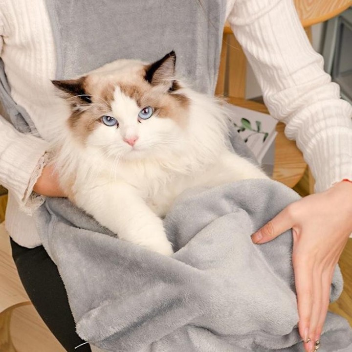 Katzenschlafsack-Schürze, tragbarer Haustier-Schlafsack, Katzenhütte, für Reisen im Freien, kleine Katzen und Hunde, zum Aufh