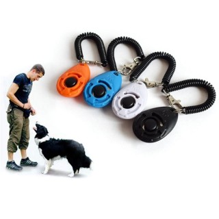 Hundetrainingspfeife, Haustier-Trainingsclicker + Lanyard-Set, Haustier-Hundetrainingsprodukte, Zubehör, 4 Farben