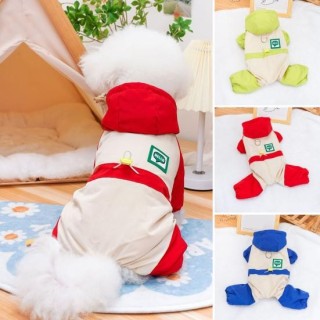 Wintermantel für Haustiere, winddicht, warm, Overall für Haustiere, Thermo-Hundekleidung, Einteiler für kleine Hunde bei kalt