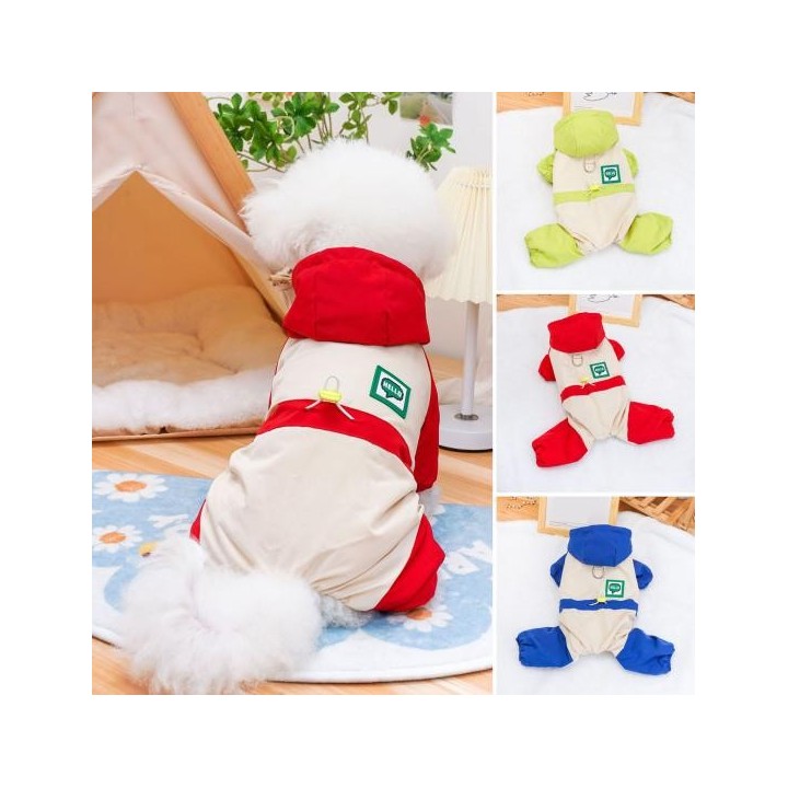 Wintermantel für Haustiere, winddicht, warm, Overall für Haustiere, Thermo-Hundekleidung, Einteiler für kleine Hunde bei kalt