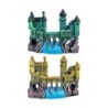 Aquarium-Schloss, mittelalterliche Burg, Höhlenburg, Unterschlupf für Kampffische, Reptilien, Salzwasserfische, Tanks, Pflanz