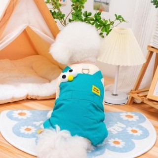 Wintermantel für Hunde aus Fleece, warme Haustierjacke für kaltes Wetter, winddicht, dicker Overall, Hunde-Onesie, Schneeanzu