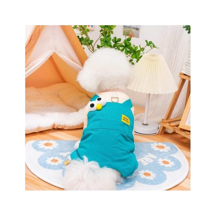 Wintermantel für Hunde aus Fleece, warme Haustierjacke für kaltes Wetter, winddicht, dicker Overall, Hunde-Onesie, Schneeanzu