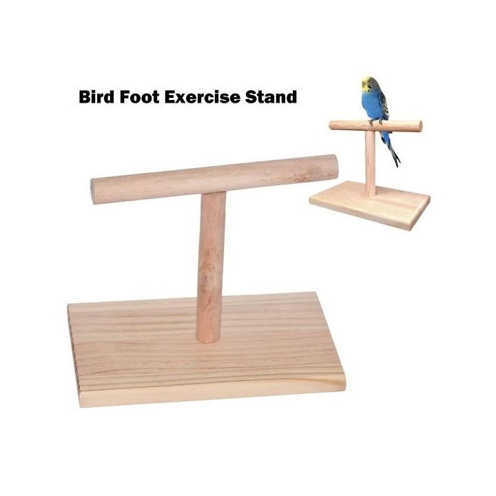 Vogelsitzstange, Nymphensittich-Trainingsübungs-Spielständer, Tischplatte, hölzerne Papageienstange für Sittiche, Wellensitti
