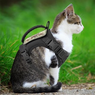 Taktisches Katzengeschirr oder Patch, verstellbare K9-Weste für den Militärdienst, Geschirre für Welpen, Kätzchen, kleine Hun