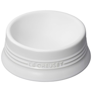 Le Creuset Fressnapf für Haustiere, weiß, für Hunde und Katzen, schmutzabweisend, mikrowellengeeignet, japanisch (M) [Autoris