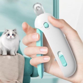 Nagelknipser für Haustiere, Nagelknipser für Hunde, multifunktional, für Teddy und Katzen, Pflegeschere aus Edelstahl blau