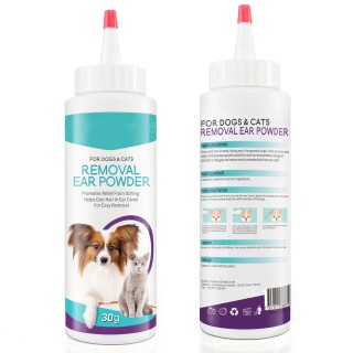 Sanftes und schmerzloses Pulver zur Entfernung von Tierohrhaaren Halten Sie die Ohren Ihres Haustiers mit diesem sanften und
