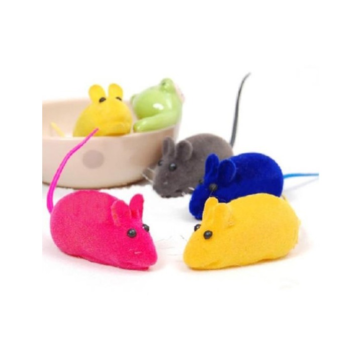 Süßes künstliches kleines Maus-Quietschgeräusch, Ratten-Spielspielzeug für Haustiere, Katzen, Hunde