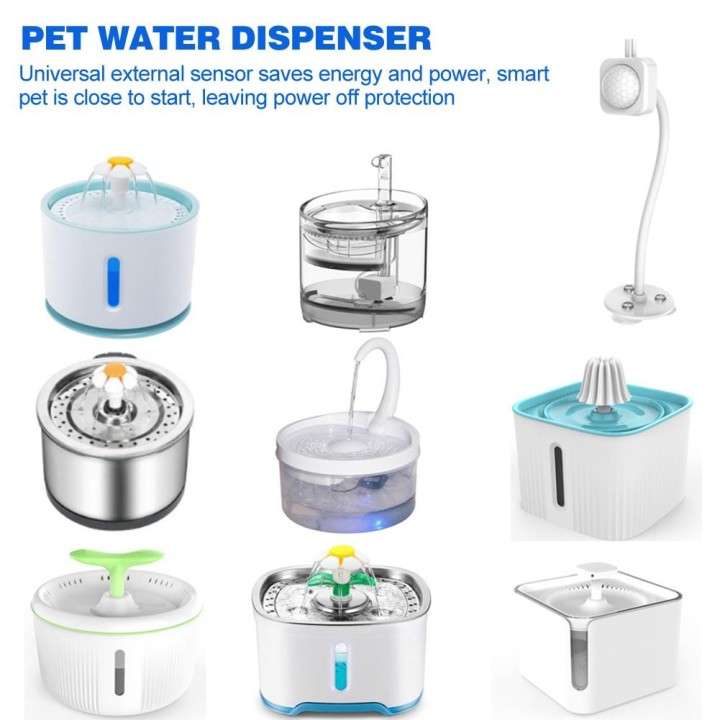 Smart Motion Sensor für Katze Hund Wasserbrunnen Spender Automatische Induktion Filter USB Universal Infrarot Sensor Wasser S