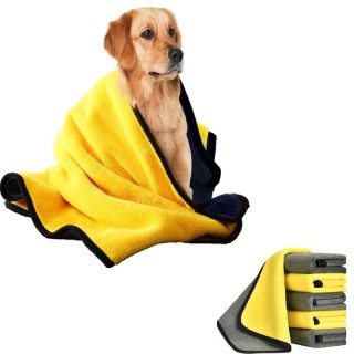 Ultra-saugfähiges Badetuch für Haustiere, saugfähiges Badetuch, Trockentuch aus Mikrofaser für kleine, mittelgroße und große