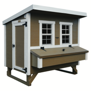 Großer Hühnerstall EZ Chicken Home 2,85m² Beige, hergestellt in EU