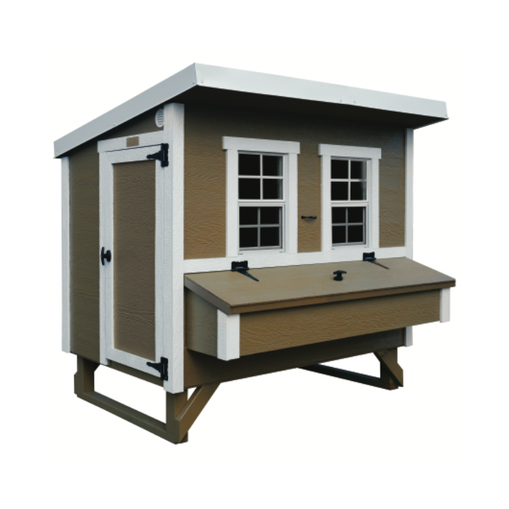 Großer Hühnerstall EZ Chicken Home 2,85m² Beige, hergestellt in EU