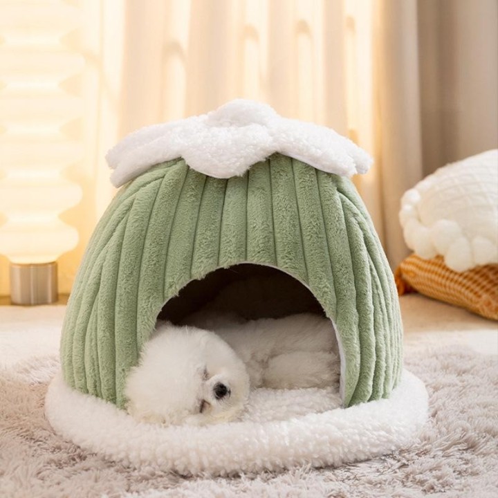 Herbst und Winter Katze Arktische Iglu Katzennest Warmes und Verdicktes Kürbisnest Hund Geschlossenes Winddichtes Haustierhau