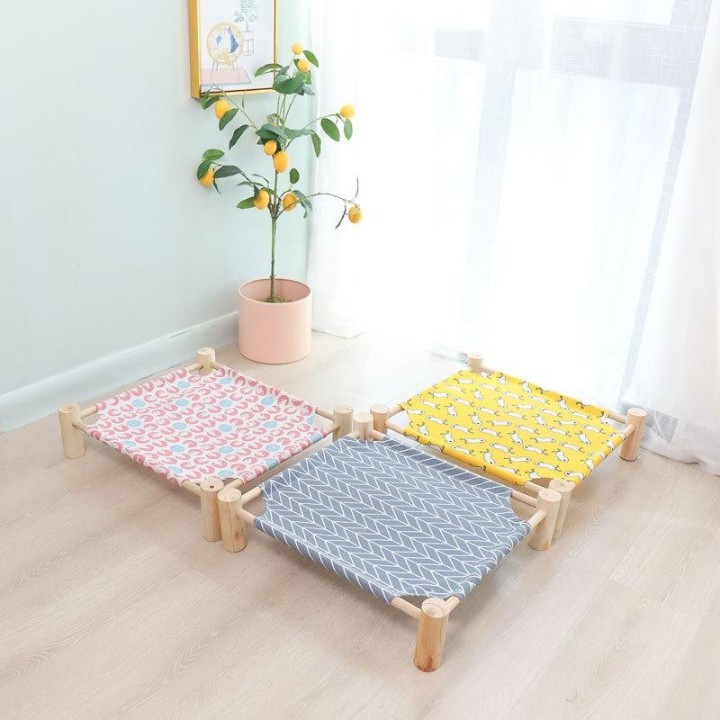 Abnehmbares und waschbares Haustier-Feldbett, bequemes Katzennest für alle Jahreszeiten, feuchtigkeitsbeständiges Katzenbett