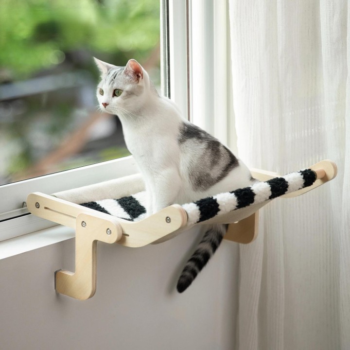 Katzenfenster-Sitzmatte für die Wintersaison, leicht waschbar, hochwertiger Stoff, 18 kg, heiß verkauft, Hängematte, Hängebet