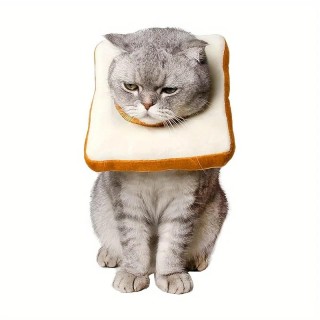 1 Stück Toastförmiges verstellbares weiches Katzenhalsband in Kegelform, Genesungshalsband für Katzen, Kegel für Katzen nach