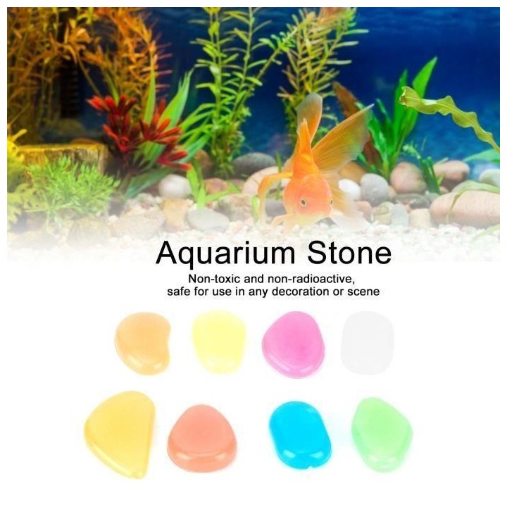 200PCS Pierre lumineuse Exterieur Blanc Artificiels Galets Fluorescent Décor pour Jardin Chemin Piscine Éclairage HB007