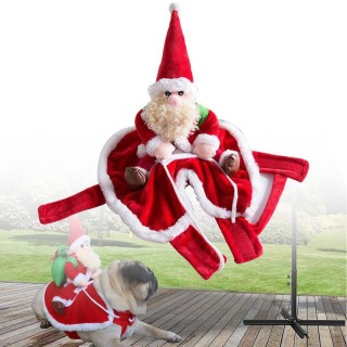 Lustige Hunde Bekleidung Outfit Weihnachten Kleidung Haustier Mantel Hund Weihnachten Jacke Welpen Santa Hoodie L