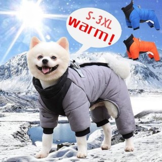 Hundemäntel für kleine und mittelgroße Hunde, Hundejacke, warmer Hunde-Wintermantel, winddichte Jacke, wendbar, reflektierend