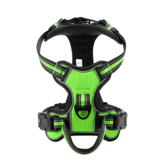 Verstellbares Hundegeschirr aus Nylon, reflektierendes Haustiergeschirr für kleine, mittelgroße und große Hunde, atmungsaktiv