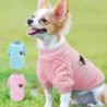 Welpen Hut Baumwolle Hunde Hundekleidung Haustier mit Herbst kleine Jacke Winter warme Daunen S blau