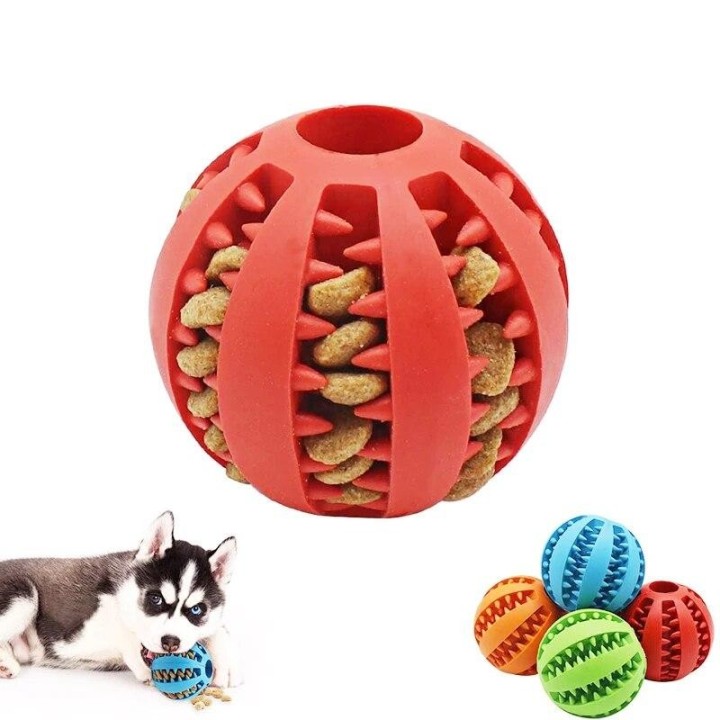 Neue Hund Ball Spielzeug Für Kleine Hunde Interaktive Elastizität Welpen Kauen Spielzeug Zahn Reinigung Gummi Lebensmittel Ba