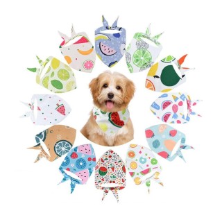 Waschbarer Hundeschal aus Baumwolle für Katzen und Lätzchen, neues Haustier-Bandana für Welpen 02