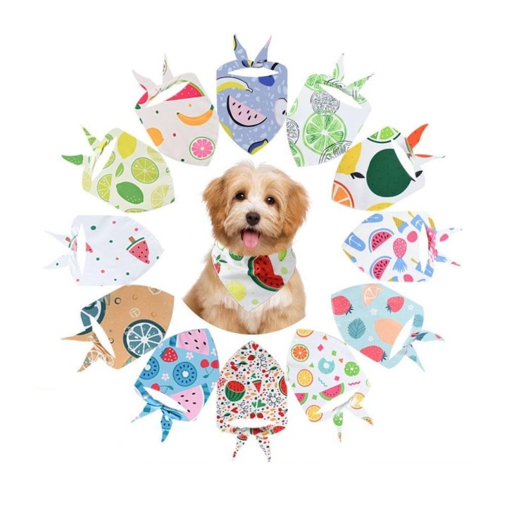 Waschbarer Hundeschal aus Baumwolle für Katzen und Lätzchen, neues Haustier-Bandana für Welpen 02