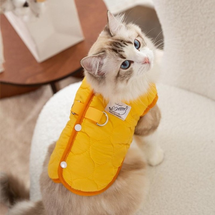 Warme Haustierkleidung, süßer Druckmantel, Hemdjacke für kleine und mittelgroße Hunde, Katzen, Teddy, französische Bulldogge,