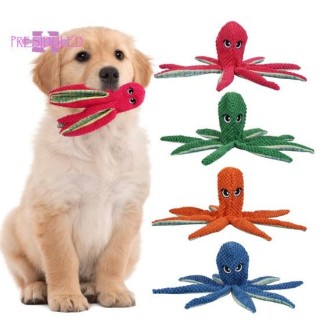 Kauspielzeug für Haustiere, niedliche Oktopusform, Hundeplüschspielzeug, langlebig, bissfest, quietschend – Heimtierbedarf bl