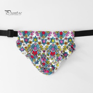 Haustierhalsband, bequem, verstellbar, Haustier-Bandana, modisches Blumenmuster, Hundehalstuch, Heimtierbedarf S