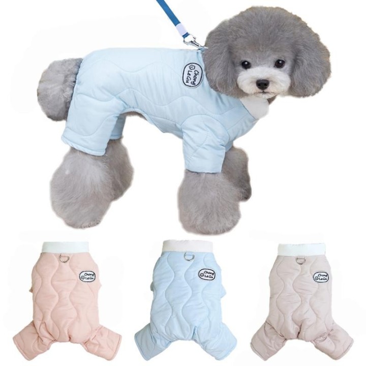 Warme Winter-Haustierkleidung für kleine und mittelgroße Hunde, Overall, Welpenjacke, Mantel für französische Bulldogge, Mops