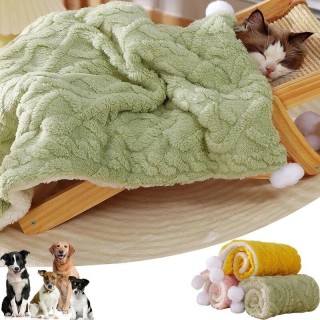 Verdickte Haustierdecke, Winter-warme Haustier-Schlafmatte für Hunde und Katzen, flauschig weich, Katzen-Sofakissen, Welpen-K