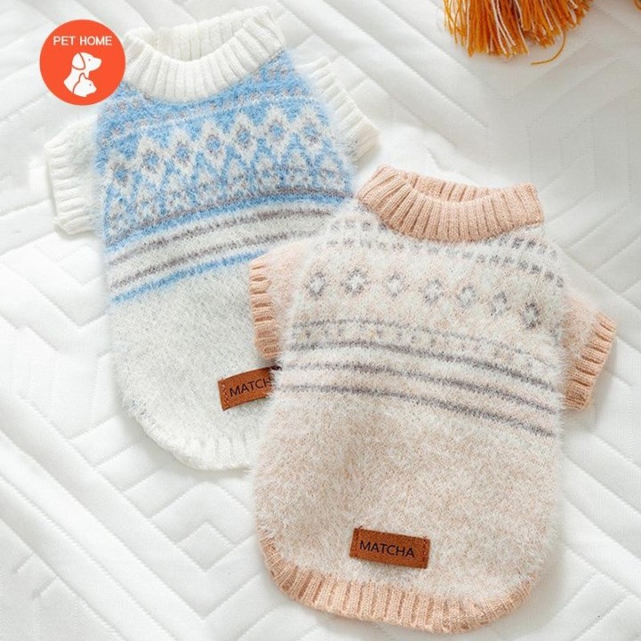 Warme Haustierkleidung, süßer Druckmantel, Hemdjacke für kleine und mittelgroße Hunde, Katzen, Teddy, französische Bulldogge,