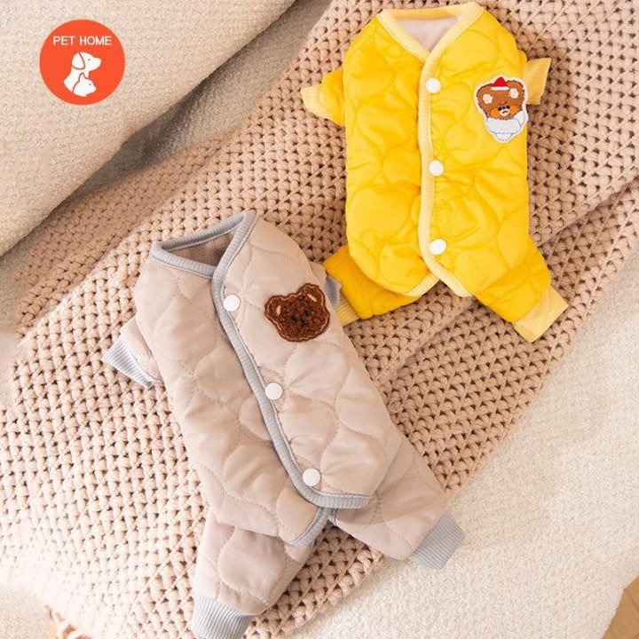 Warme Haustierkleidung, süßer Druckmantel, Hemdjacke für kleine und mittelgroße Hunde, Katzen, Teddy, französische Bulldogge,